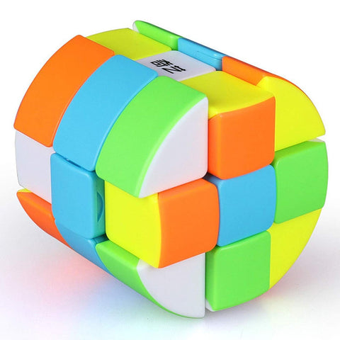QiYi Cylinder 3x3x3 Stickerless Smooth Turning Barrel Cube