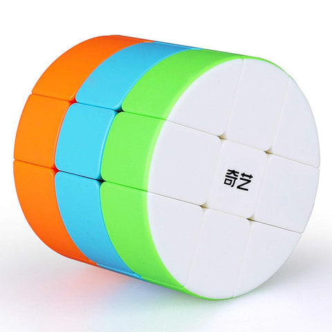 QiYi Cylinder 3x3x3 Stickerless Smooth Turning Barrel Cube