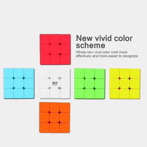 QiYi Warrior S Cube 3x3 Stickerless Professional Speed Cube