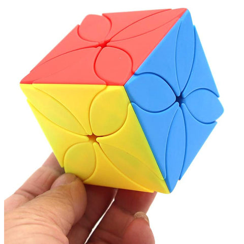 4-Leaf 3x3 Clover Speed Cube, Stickerless Puzzle Cube