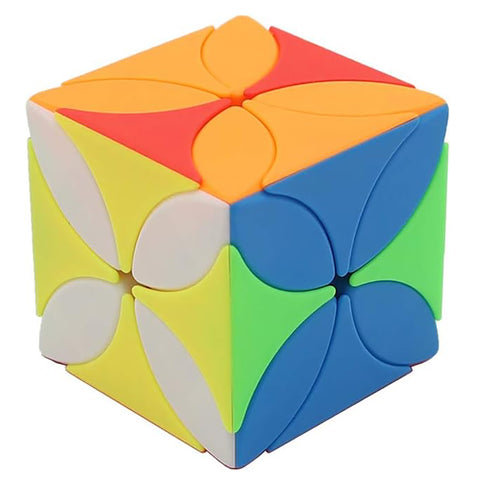 4-Leaf 3x3 Clover Speed Cube, Stickerless Puzzle Cube