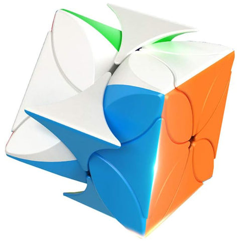 4-Leaf 3x3 Clover Speed Cube, Stickerless Puzzle Cube
