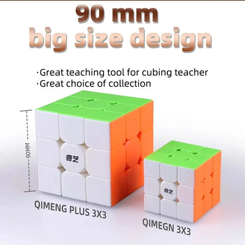 QiYi Qimeng Plus 3x3 Cube (9CM Big) Stickerless Cube