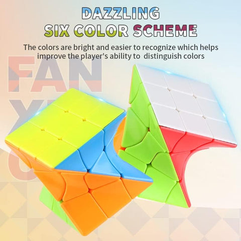 Strange Shape 3x3x3 Middle Curve Twisted Stickerless Cube