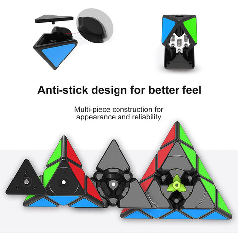 QiYi Pyramid Speed Cube 3X3 Pyraminx Smooth Magic Cube