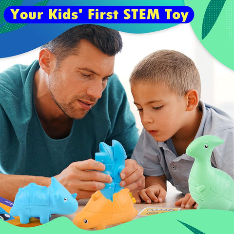 3D Dinosaur Magic Cube (Set of 3) Challenging and Educational Toy