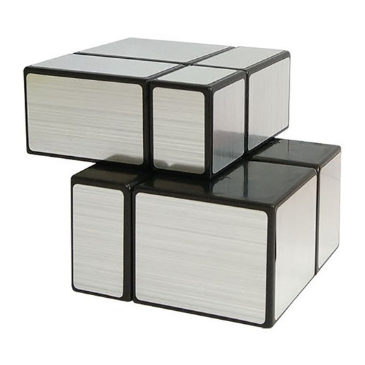 QiYi Silver Mirror Cube 2x2 High Speed Cube, Silver - Cuberkart