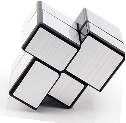 QiYi Silver Mirror Cube 2x2 High Speed Magic Cube, Silver