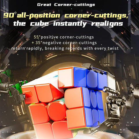 MoYu RS3M V5 3x3 (Ball Core UV + Robot Cube Stand)