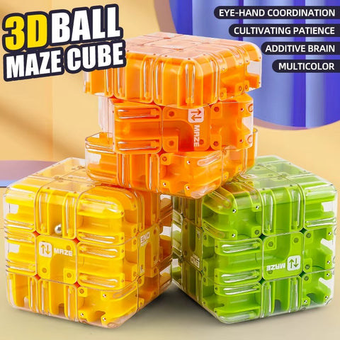 3D Labyrinth Puzzle Rolling Ball Magic Cube
