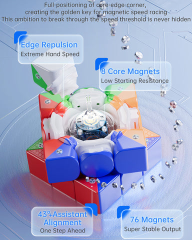 MoYu WeiLong V10 AI 3x3 Bluetooth Smart Cube (Magnetic Core)