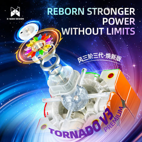 X-Man Tornado V3 Flagship 3x3 (Ball-Core + UV Coated) Premium
