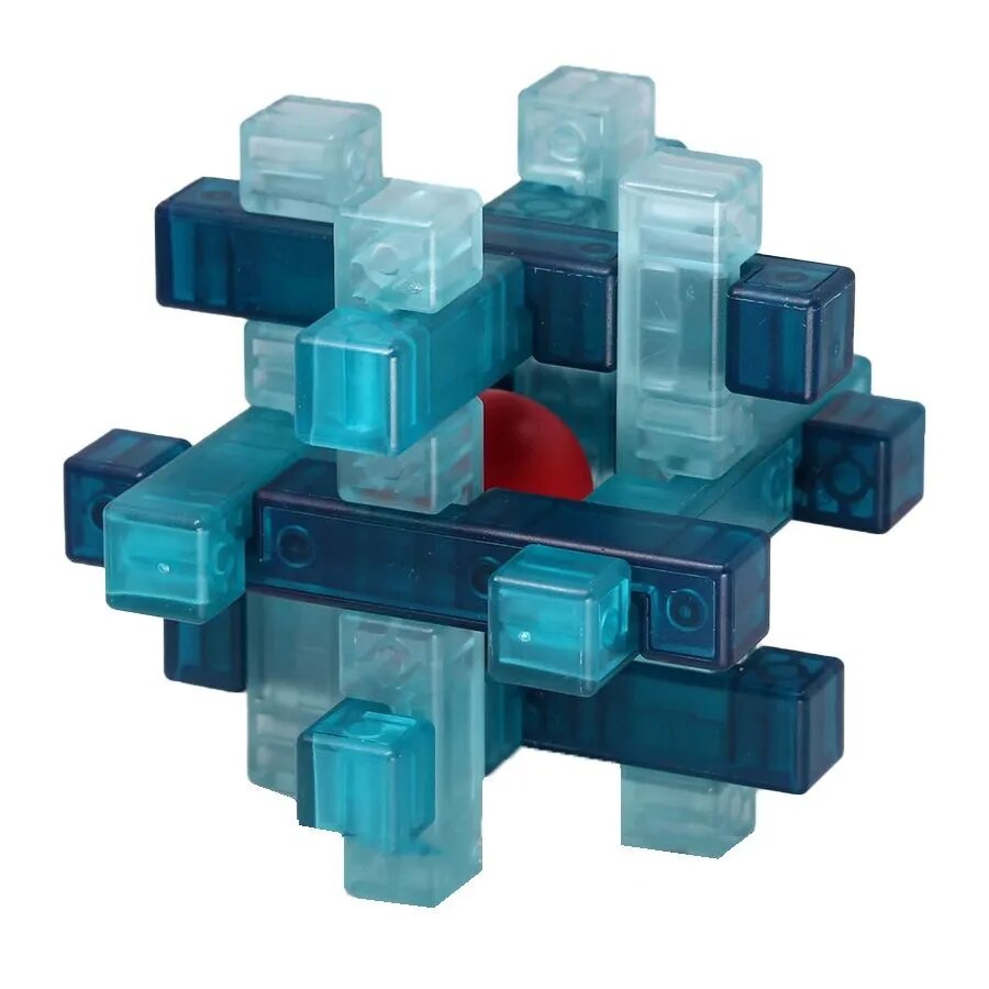 QiYi Kongming Lock Ball Puzzle Crystal Clear Design