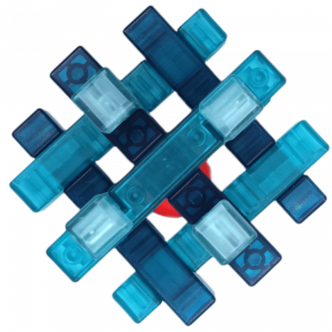 QiYi Kongming Lock Ball Puzzle Crystal Clear Design