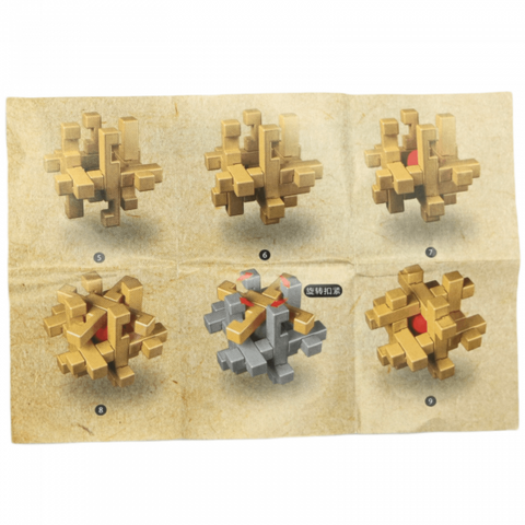 QiYi Kongming Lock Ball Puzzle Crystal Clear Design
