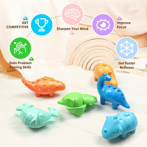3D Dinosaur Magic Cube Puzzle (Set of 3)