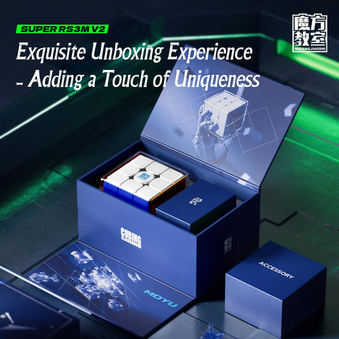 MoYu Super RS3 M 3x3 V2 Cube Magnetic, UV Coated Fast & Adjustable
