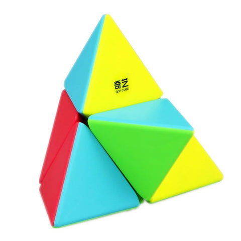 QiYi 2x2 Pyraminx Stickerless Puzzle Cube