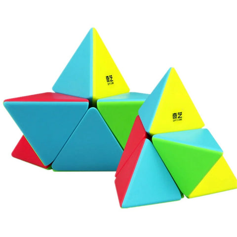 QiYi 2x2 Pyraminx Stickerless Puzzle Cube
