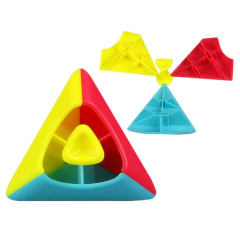QiYi 2x2 Pyraminx Stickerless Puzzle Cube