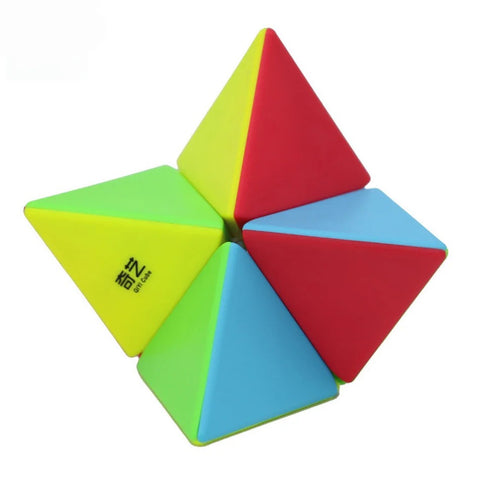 QiYi 2x2 Pyraminx Stickerless Puzzle Cube