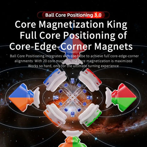 MoYu WeiLong WR M 3x3 V10 20-Magnet Ball-Core Cube UV Coated