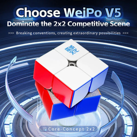 MoYu WEIPO V5 2x2 (20-Magnet Ball Core MagLev Magic Cloth Version)