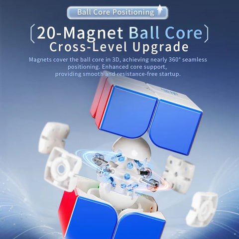 MoYu WEIPO V5 2x2 (20-Magnet Ball Core MagLev Magic Cloth Version)