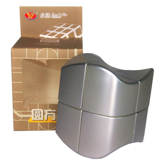 YJ YuanFang 2x2 Shape Mod Metallic Silver Wave Design