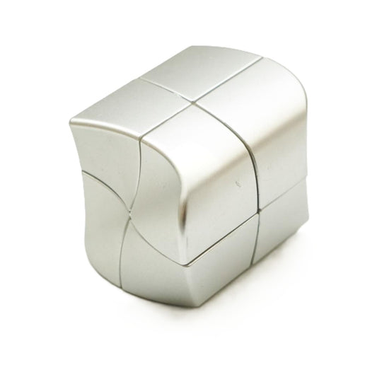 YJ YuanFang 2x2 Shape Mod Metallic Silver Wave Design