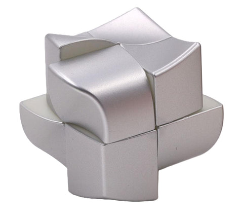 YJ YuanFang 2x2 Shape Mod Metallic Silver Wave Design