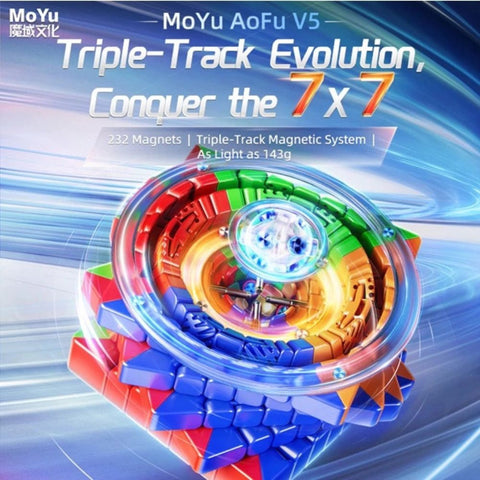 MoYu AoFu 7x7 V5 Single-Track Magnetic Speed Cube