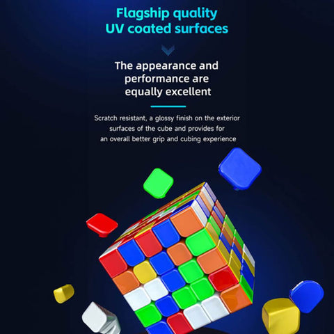 QiYi X-Man Hong 5x5 Speed Cube (Magnetic, Ball-Core UV)