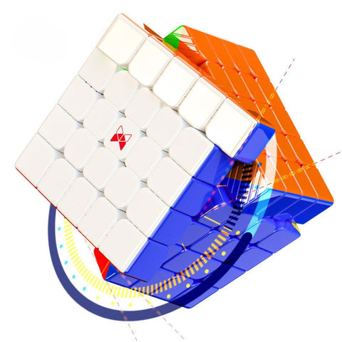 QiYi X-Man Hong 5x5 Speed Cube (Magnetic, Ball-Core UV)