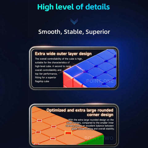 QiYi X-Man Hong 5x5 Speed Cube (Magnetic, Ball-Core UV)
