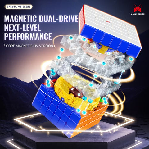 X-Man Shadow 6x6 V3 Magnetic Ball-Core UV Coated