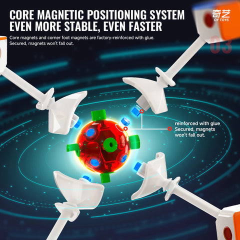 QiYi 10M 10x10 Speed Cube Magnetic Ball-Core