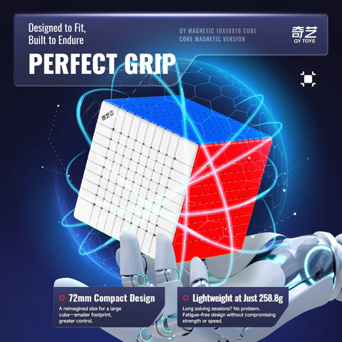 QiYi 10M 10x10 Speed Cube Magnetic Ball-Core