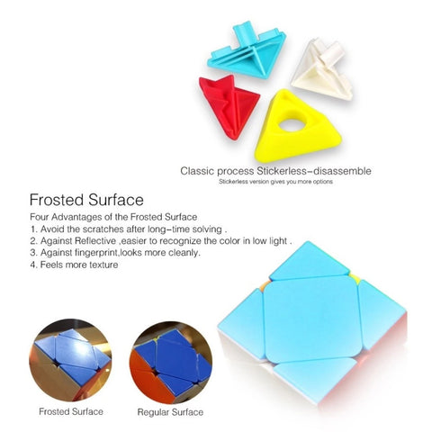 QiYi QiCheng Skewb Speed Cube Stickerless