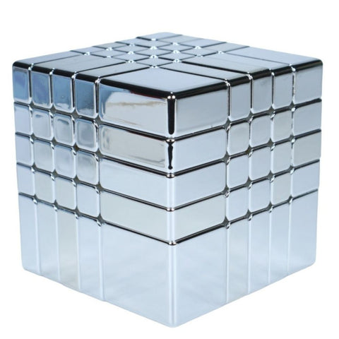 DianSheng Galaxy Cluster 5x5 Mirror Cube Core Magnetic Plating, Silver