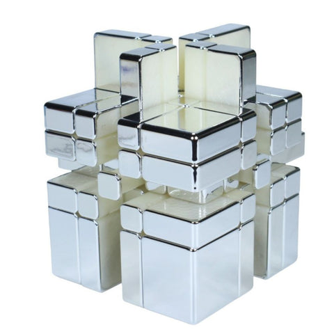 DianSheng Galaxy Cluster 5x5 Mirror Cube Core Magnetic Plating, Silver