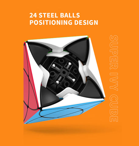 QiYi Super Ivy Cube (Tiled Black-Base) - Rex Cube Shape Mod