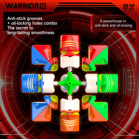 QiYi Warrior M 3x3 Magnetic UV Coated Speed Cube