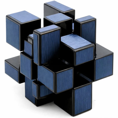QiYi 3x3 Mirror S Blocks Cube - Blue Metallic