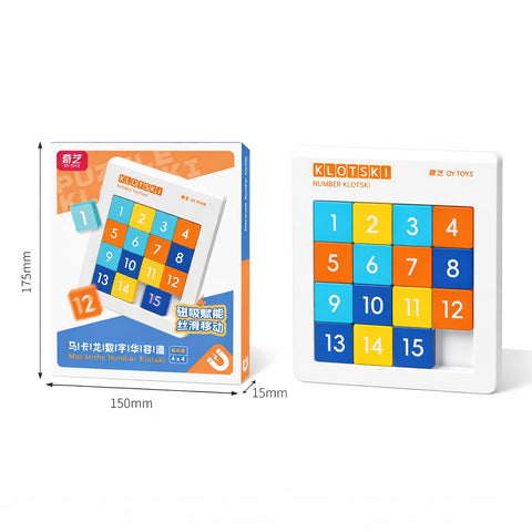 QiYi Macaron Magnetic Number Klotski 4x4