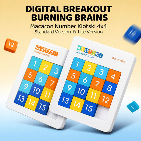 QiYi Macaron Magnetic Number Klotski 4x4