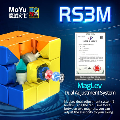 MoYu RS3 M 2021 3x3 (Magnetic, MagLev) Speed Cube