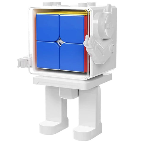 MoYu 2M 2x2 Magnetic Cube + Robot Toy Display Box