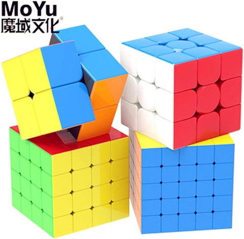 MoYu Meilong 2x2, 3x3, 4x4, 5x5 Speed Cube (Combo Pack)