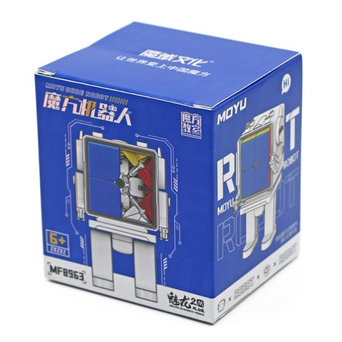 MoYu 2M 2x2 Magnetic Cube + Robot Toy Display Box